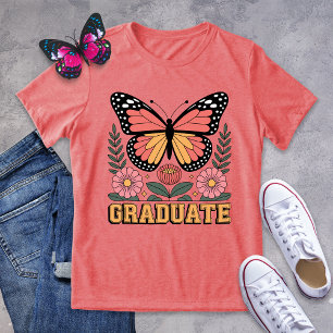 Graduate Shirt - Bold Monarch Butterfly Abschluss