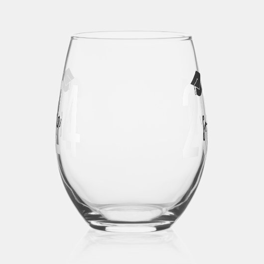 Graduate Signature Script Weinglas Ohne Stiel (Rechts)