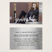 Graduate Silver Script | Ankündigung von Brush Fot (Vorne & Hinten)