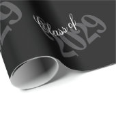 Graduate Silver Script | Trendy Imitats Metallic Geschenkpapier (Rolleneckpunkt)