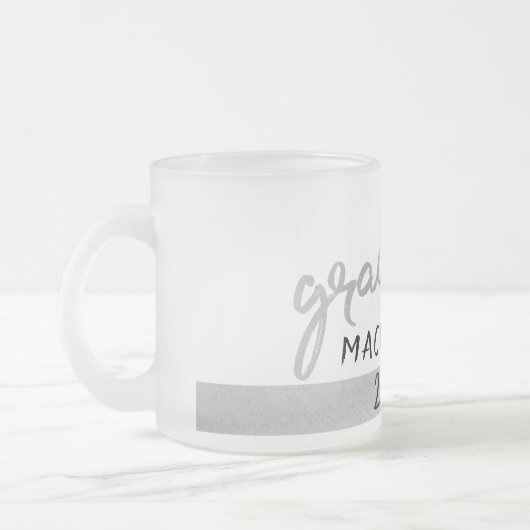 Graduate Silver Script | Trendy Imitats Metallic Mattglastasse (Links)