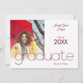Graduate Simple Foto Modern Typografy Script (Vorderseite)