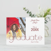 Graduate Simple Foto Modern Typografy Script (Stehend Vorderseite)