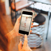 Graduate Simple Foto Template Stilvoll Minimalisti Einladung