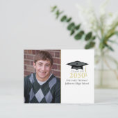 Graduate Simple Minimalistisch Foto Template Class Postkarte (Stehend Vorderseite)