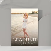 Graduate Simple Modern 2 Foto Template Minimalisti Einladung