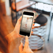 Graduate Simple Modern 2 Foto Template Minimalisti Einladung