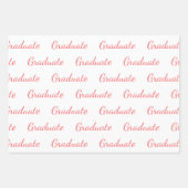 Graduate Simple Modern Abschluss Geschenkpapier Set (Vorderseite)