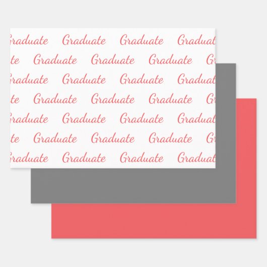 Graduate Simple Modern Abschluss Geschenkpapier Set (Set)