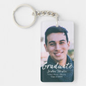 Graduate Simple Modern Foto Schlüsselanhänger (Vorderseite)