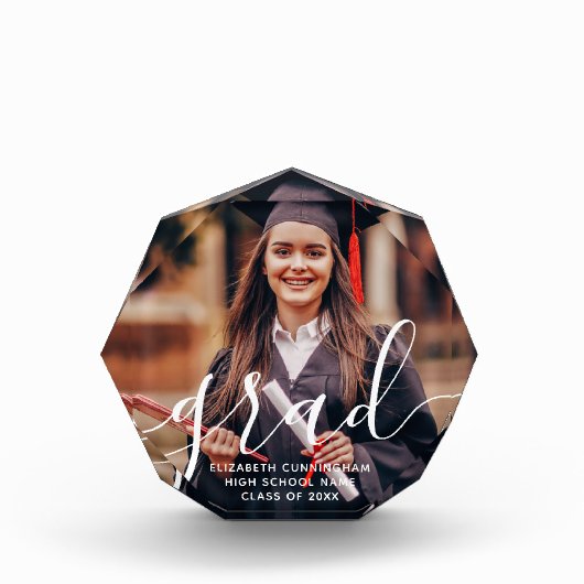 Graduate Simple Modern Script Classic Foto (Vorderseite)