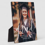 Graduate Simple Modern Script Classic Foto Fotoplatte (Seite)