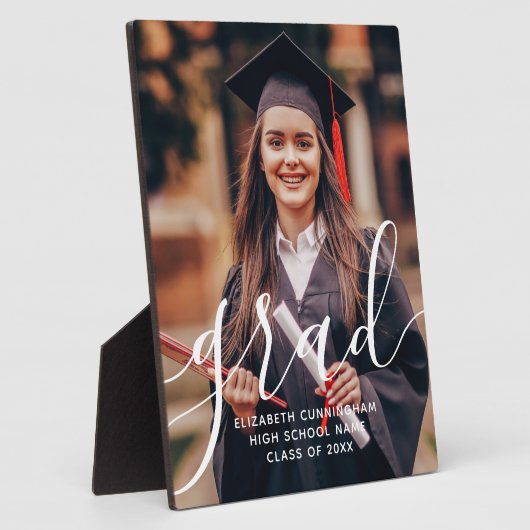 Graduate Simple Modern Script Classic Foto Fotoplatte (Seite)