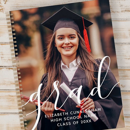 Graduate Simple Modern Script Classic Foto Planer