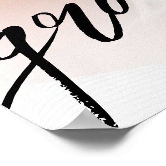 Graduate Simple Script Foto Graduation Party Signi Poster (Ecke)