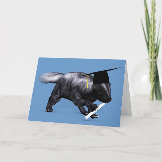 Graduate Skunk Karte (Vorderseite)