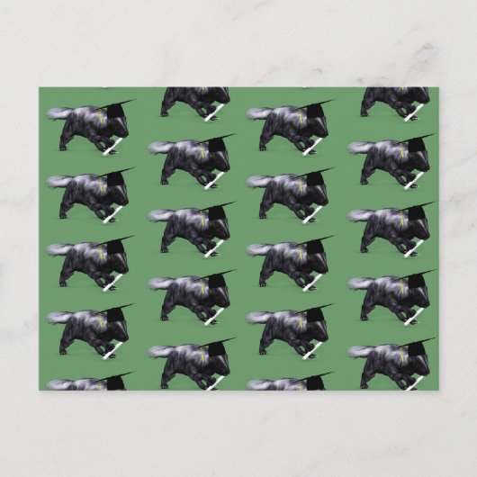 Graduate Skunk Postkarte (Vorderseite)