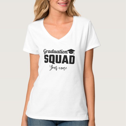 Graduate Squad Personalisiert T-Shirt (Vorderseite)