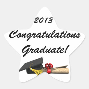 Graduate Stern-Aufkleber