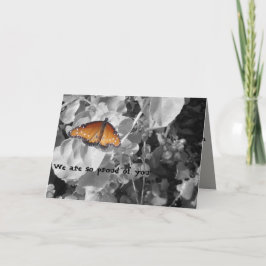 Graduate Stolz auf Ihren Monarch Butterfly-Abschlu Karte