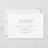 Graduate Stylish Blue Smooth Script 2-Foto Ankündigung (Rückseite)