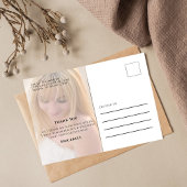 Graduate Stylish Gold Typografy Script Foto Postkarte