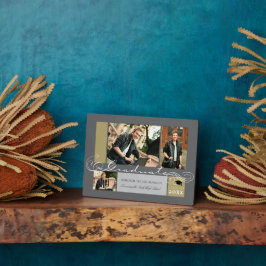 Graduate Stylish Scrolls 3 Foto Abschluss Easel Fotoplatte