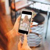 Graduate Stylish Simple Foto Gold Calligraphy Einladung