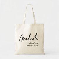 Graduate-Tasche mit Monogramm und Name