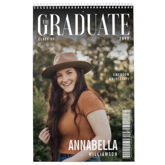 Graduate Trendy Magazine Cover Abschluss Foto Kalender (Titelbild)