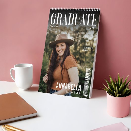 Graduate Trendy Magazine Cover Abschluss Foto Kalender