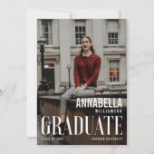 Graduate Trendy Magazine Cover Grad Ankündigung (Vorderseite)