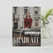 Graduate Trendy Magazine Cover Grad Ankündigung (Stehend Vorderseite)