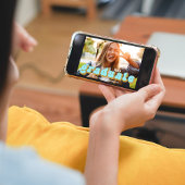 Graduate Typografy Foto QR Code Social Media Einladung