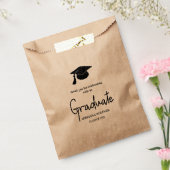 Graduate Typografy Modern Favor Bag Geschenktütchen (Versiegelt)