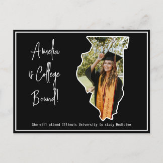 Graduate Uni Bound Illinois Postkarte