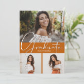 Graduate Vertical 3 Foto Abschluss Ankündigung (Stehend Vorderseite)