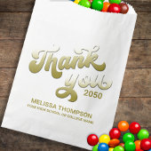 Graduate Vielen Dank für Ihr einfaches Gold Typogr Geschenktütchen