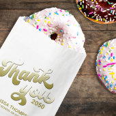 Graduate Vielen Dank für Ihr einfaches Gold Typogr Geschenktütchen