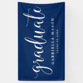 Graduate White Script | Benutzerdefinierte Hinterg Banner (Vertikal)