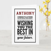 Graduate Wish Herzlichen Glückwunsch Karte (Gelbe Blume)