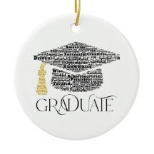 Graduate Words Graduation Cap Party