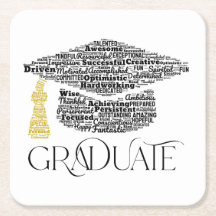 Graduate Words Graduation Cap Party