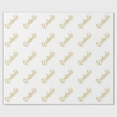 Graduate Wrapping Paper für Abschluss Geschenkpapier (Flach)