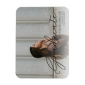 Graduate & Your Foto - Black Print Magnet v2 (Vertikal)