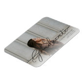 Graduate & Your Foto - Black Print Magnet v2 (Linke Seite)