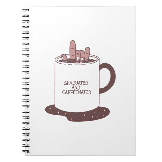 Graduated And Caffeinated Notizblock (Vorderseite)
