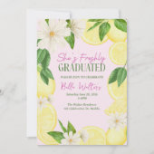 Graduated Party | Lemon Graduation | Summer Grad Einladung (Vorderseite)
