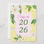 Graduated Party | Lemon Graduation | Summer Grad Einladung (Rückseite)