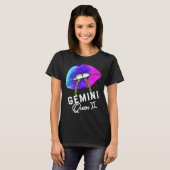 Graduated Purple Blue Gemini Queen May or June Wom T-Shirt (Vorne ganz)